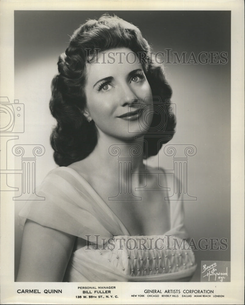 Press Photo Singer Carmel Quinn - Historic Images