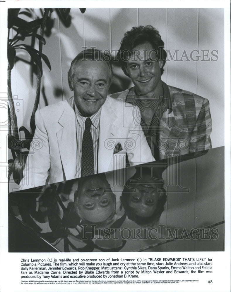 Chris Lemmon and Jack Lemmon in "Blake Edwards' That's Life" - Historic Images