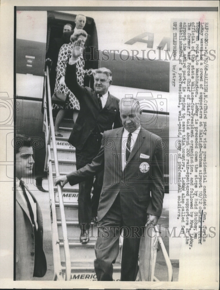 1968 Gen. Curtis LeMay Third Party VP Candidate  - Historic Images