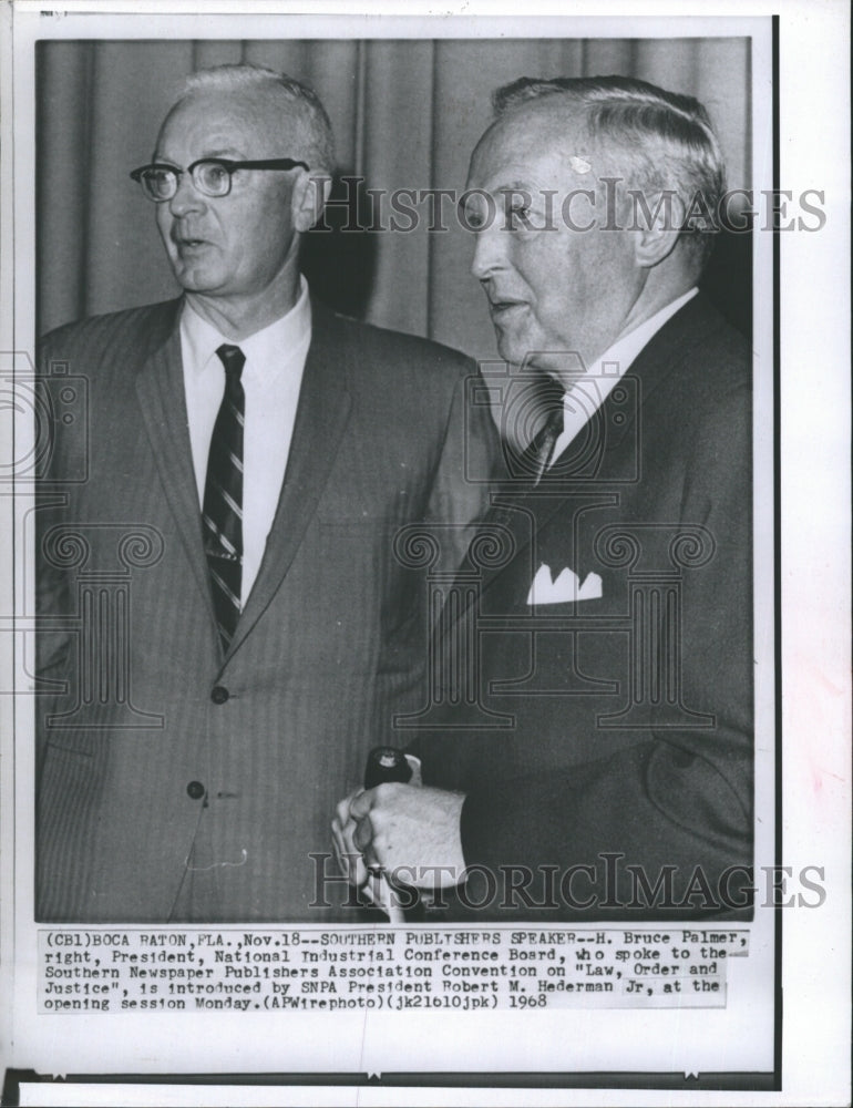 1968 H. Bruce Palmer, Robert H. Hederman, Jr. - Historic Images