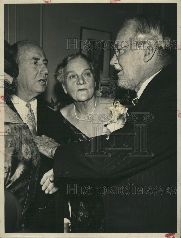 1966 Adlai Stevenson, Agnes Meyer and Allen Dulles - Historic Images