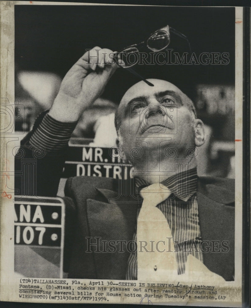 1974 Rep. Anthony Fontana  - Historic Images