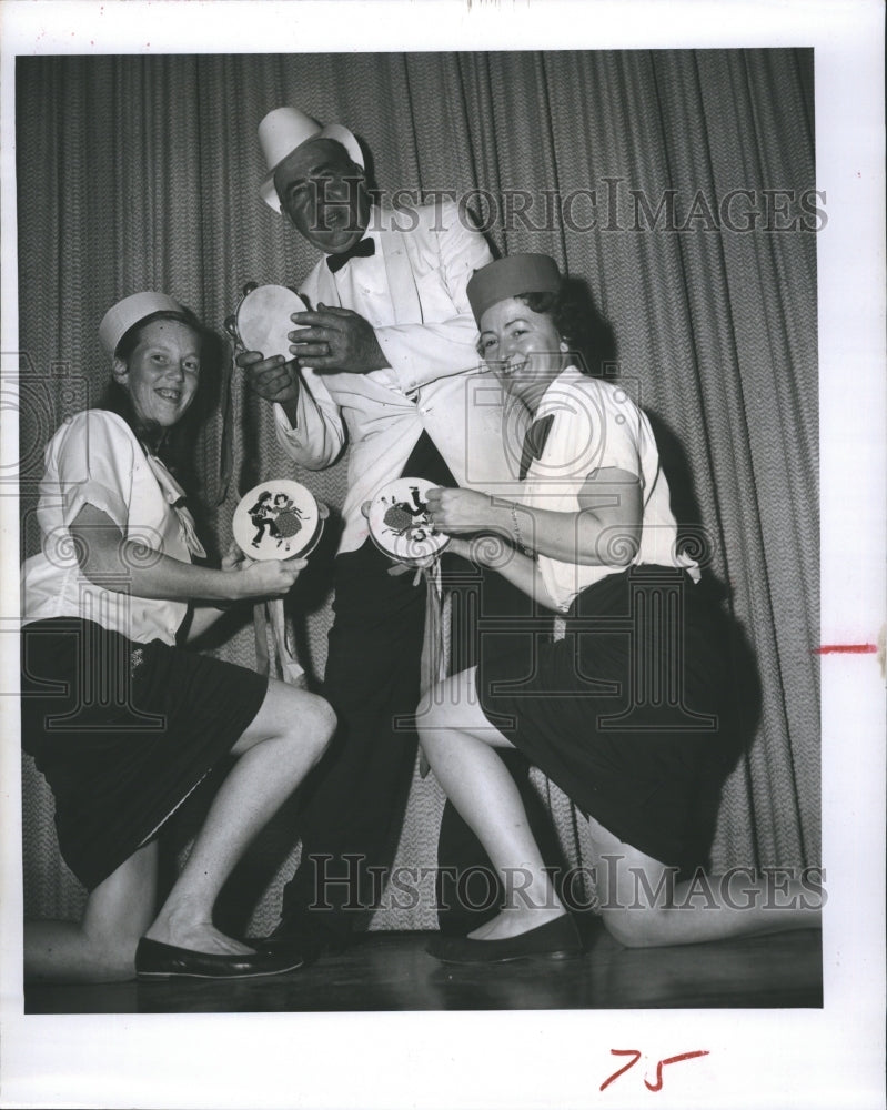 1964 George Devlin,Mrs. Mary Stunkard, Mrs. Ed Warner  - Historic Images