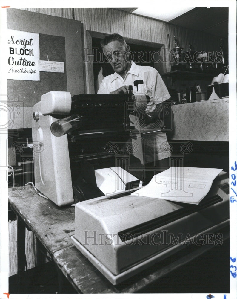 1983 Milton Stienlauf, Newspaper Editor in Pinellas Park - Historic Images