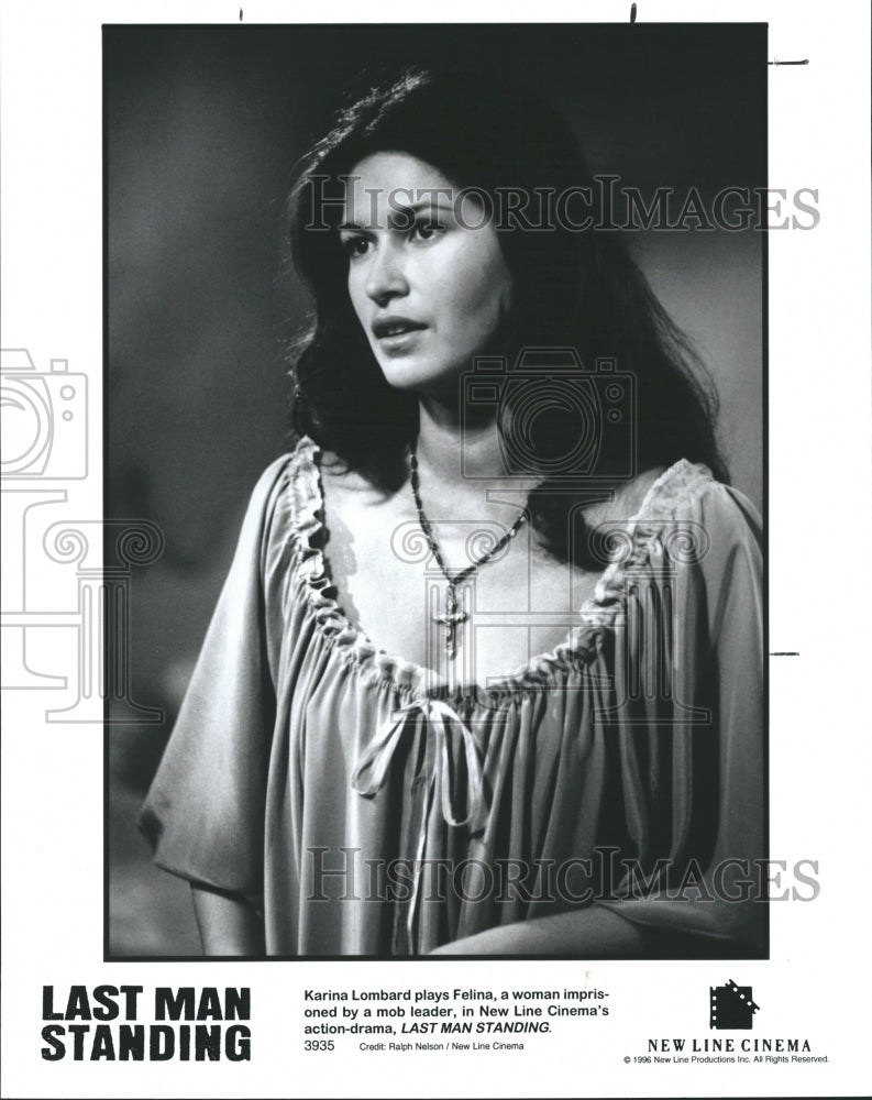 1996 Press Photo Karina Lombard in "Last Man Standing" - Historic Images