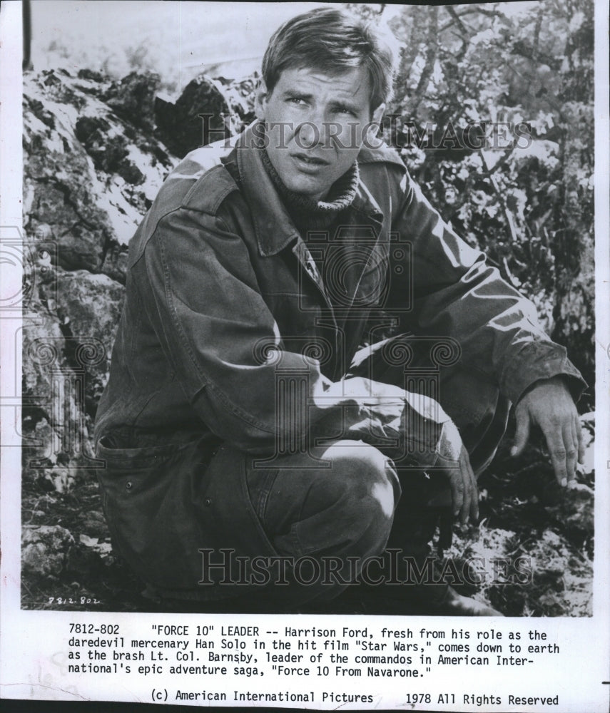 1978 Actor Harrison Ford in &quot;Force 10 from Navarone&quot; Film - Historic Images