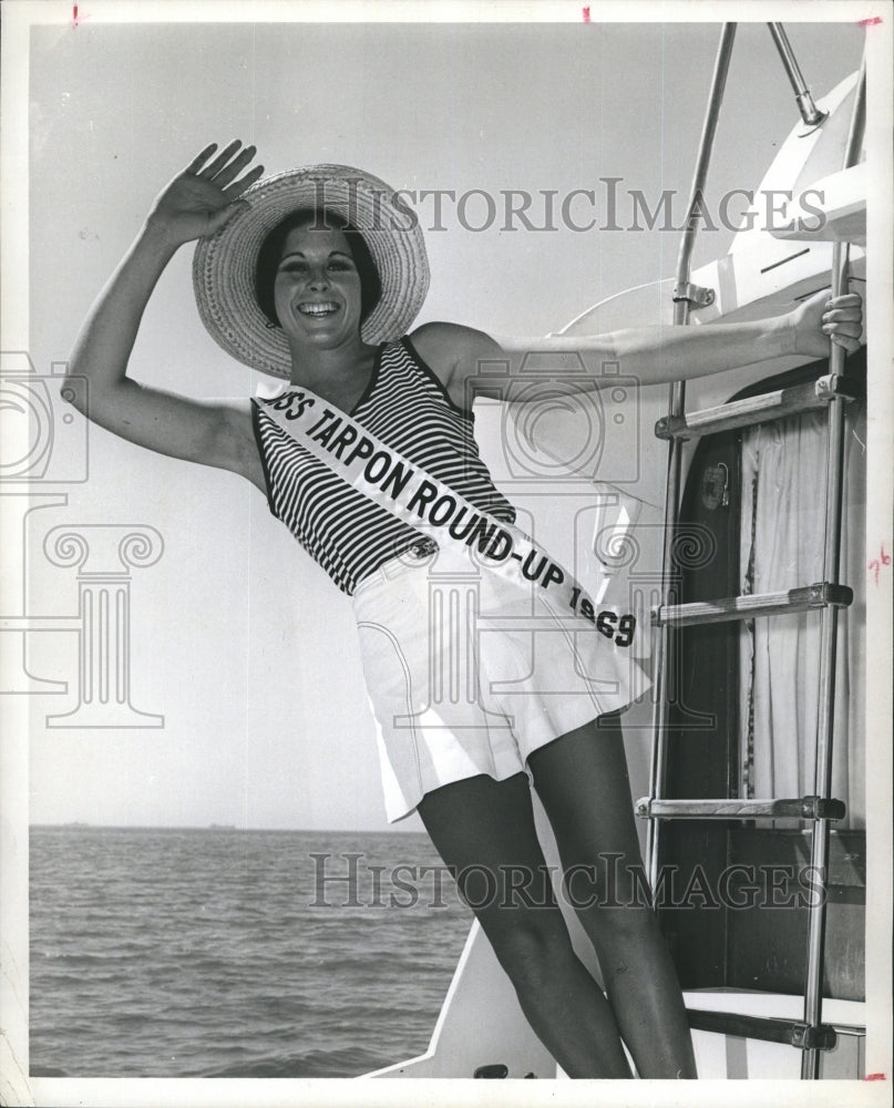 1969 Suncoast Tarpon Roundup Queen Becky Freeman - Historic Images