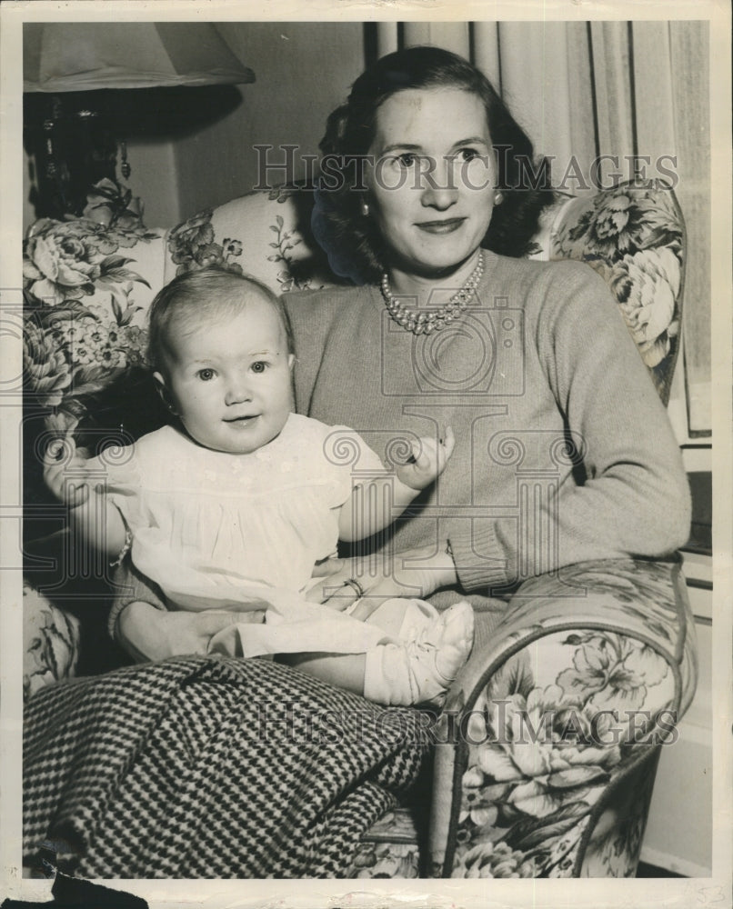 1948 Baby Susan Fluharty Daughter Of Mr. And Mrs. Thomas Fluharty - Historic Images