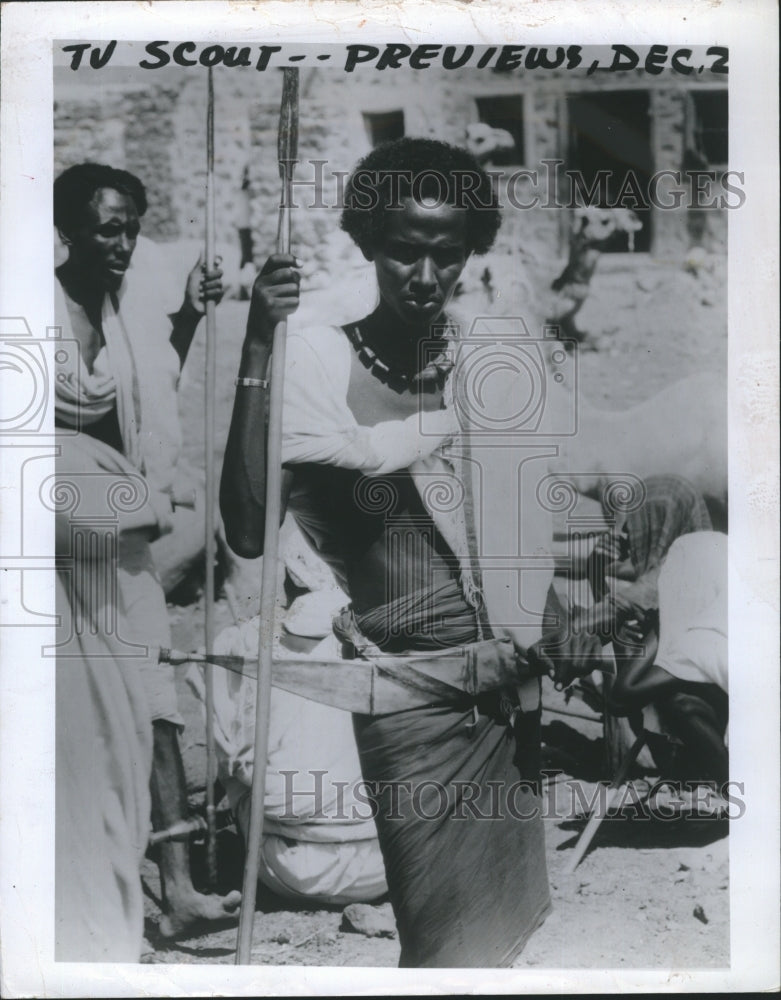 1970 Ethiopian Warrior Featured On Show Ethiopia The Hidden Empire - Historic Images