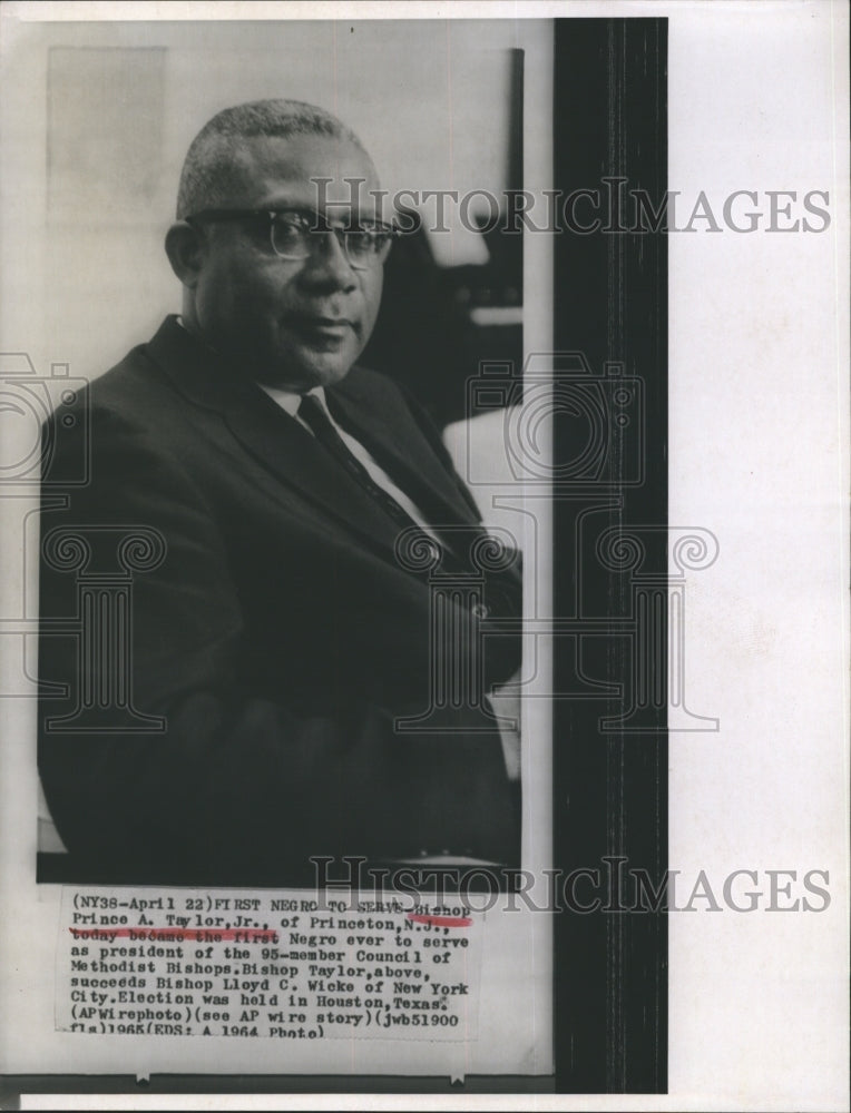 1964 Bishop Prince A. Taylor Jr. President Council Methodist Bishops - Historic Images