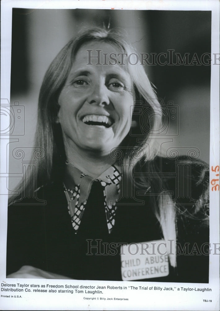 Press Photo Actress Delores Taylor Taylor-Laughlin Movie The Trial Of Billy Jack - Historic Images