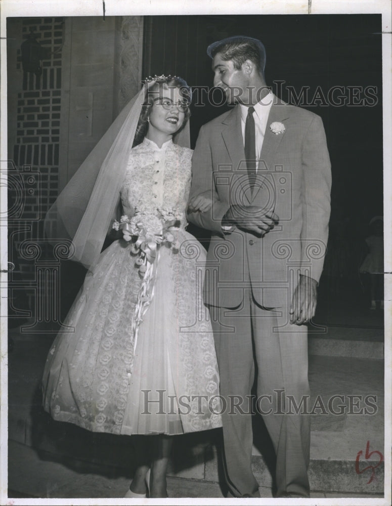 1956 Arlette Janice Eron And George Clifford Taylor Jr. Wedding - Historic Images