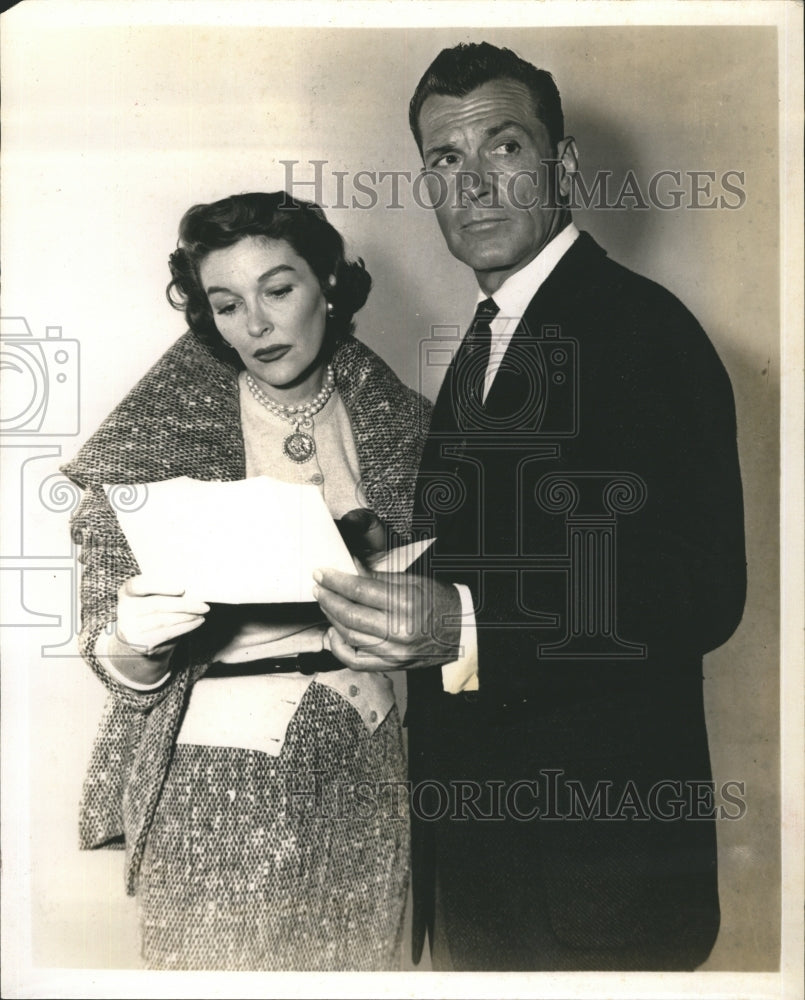 Maggie Hayes And Kent Taylor On NBC Joseph Cotten Show On Trial! - Historic Images