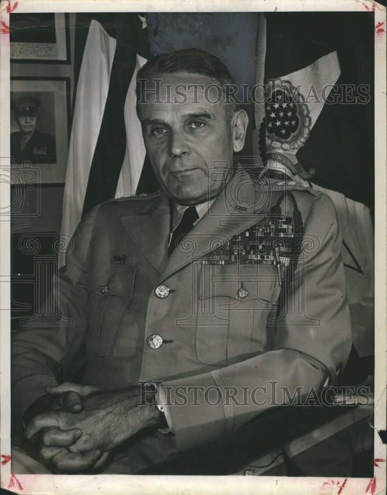 1959 Gen. Maxwell Taylor, on retirement, a dissatisfied Man - Historic Images