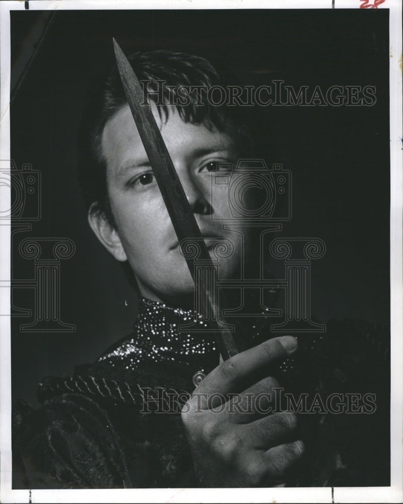 Press Photo Hamlet University of South Florida Actor James Woodall - Historic Images