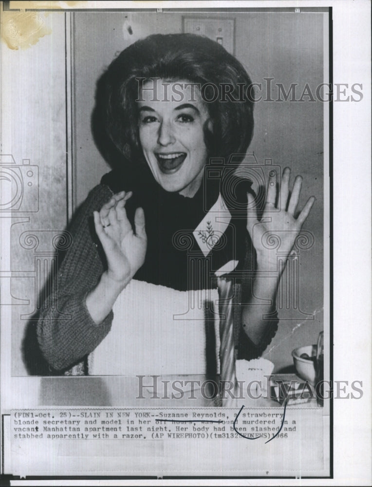 1966 Model Secretary Suzanne Reynolds Death  - Historic Images