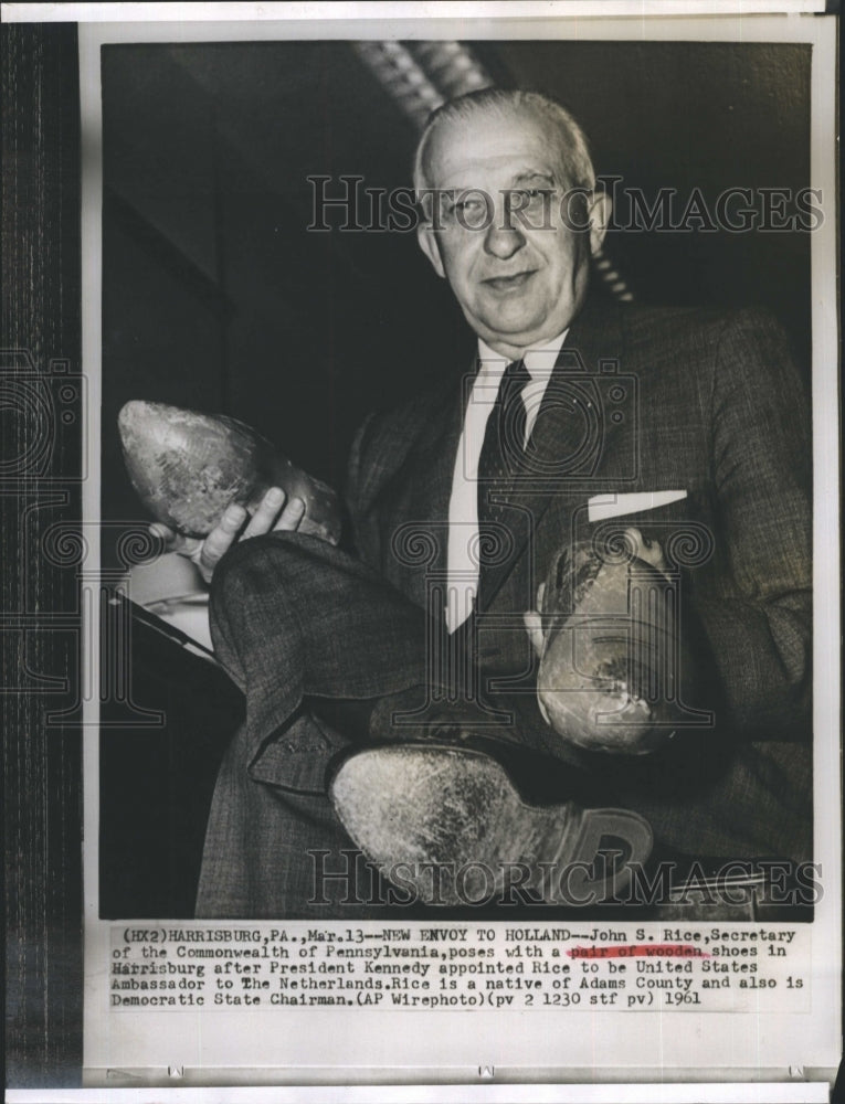 1961 John S. Rice Sec. of Commonwealth of Pennsylvania.  - Historic Images