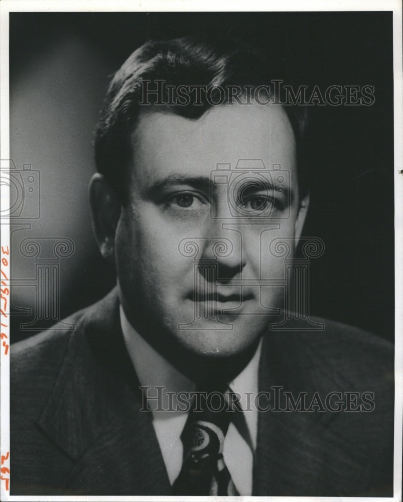 1973 General Manager of WLCY Radio, William R. Rice  - Historic Images