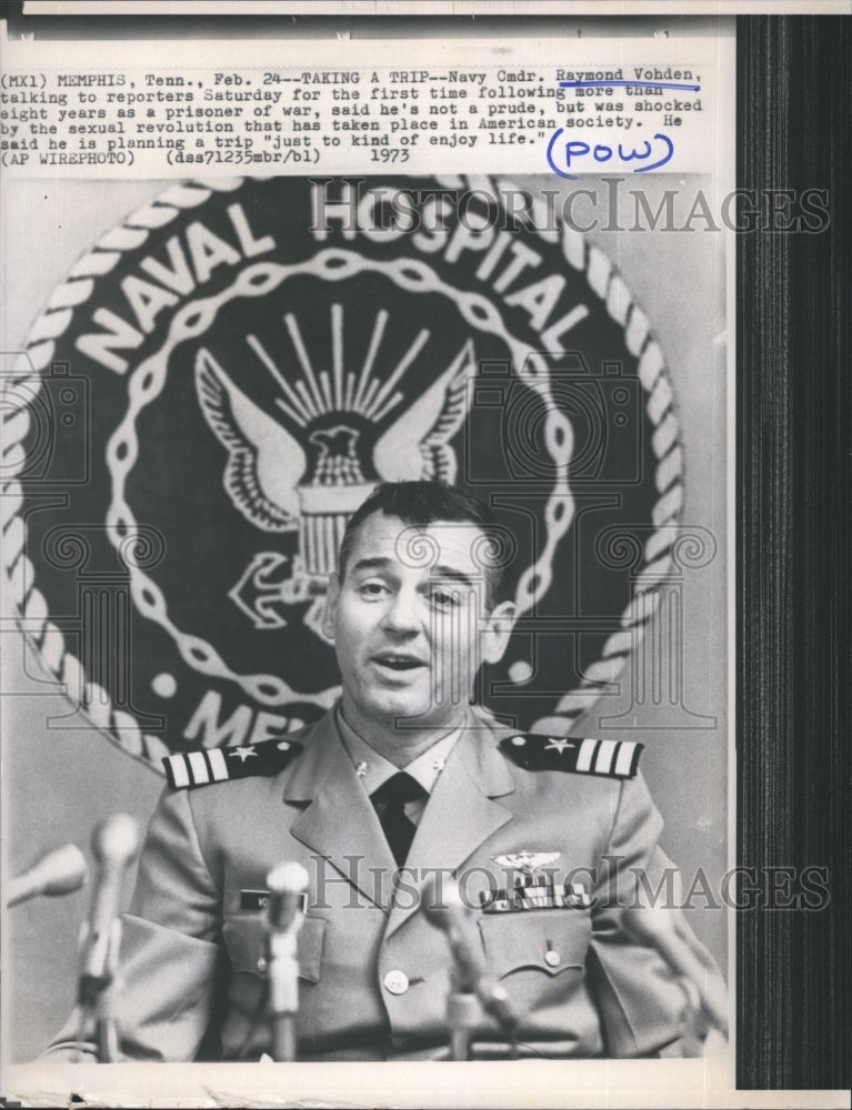 1973 Navy Cmdr. Raymond Vohden  - Historic Images