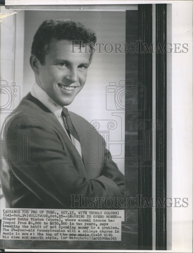 1963 Bobby Vinton,  - Historic Images