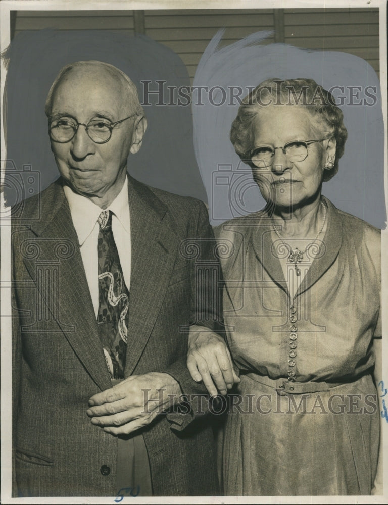 1953 55th Wedding Anniversary of Mr. and Mrs. Louis Villers - Historic Images