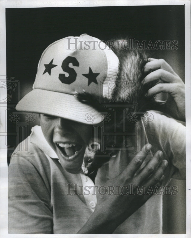 1978PressPhoto A day of fun for both animals and children in the circle Y Ranch - Historic Images