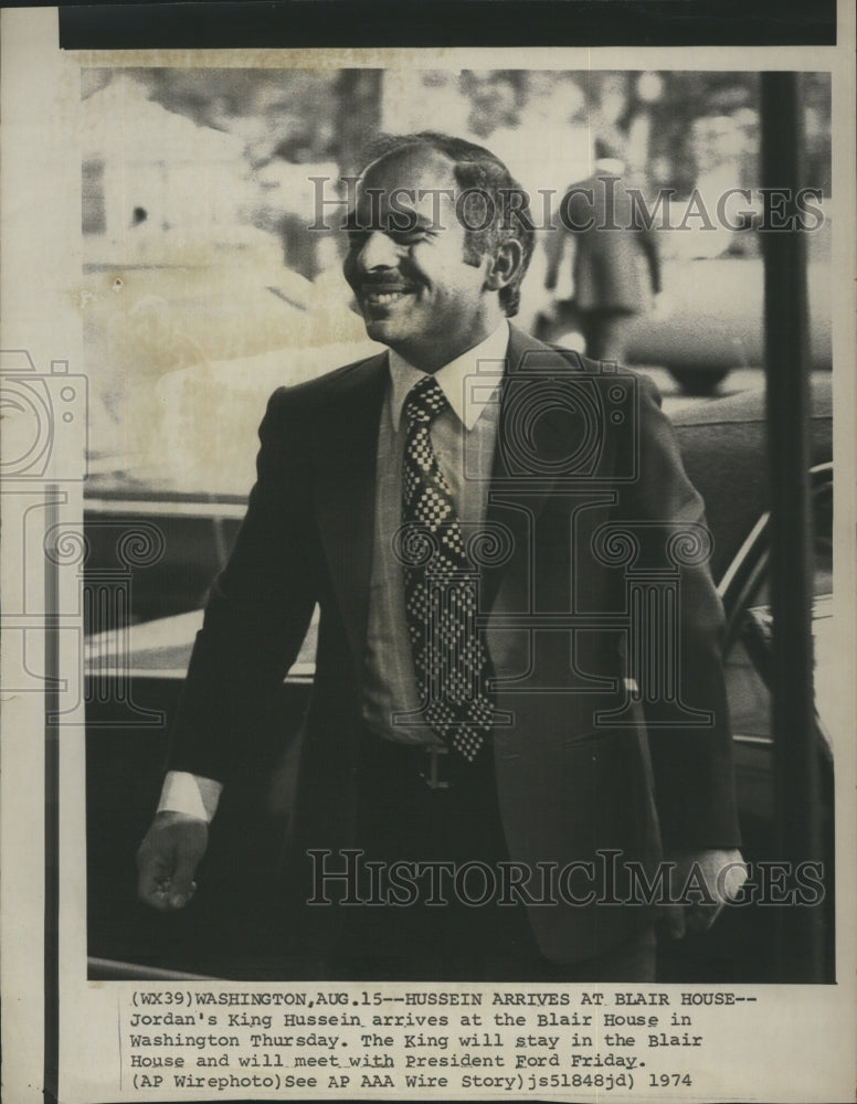 1974 King Hussein of Jordan - Historic Images