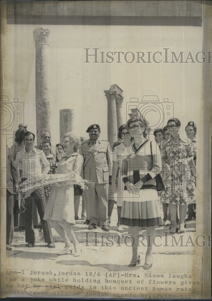 Mrs Nixon and Queen Alia of Jordan  - Historic Images