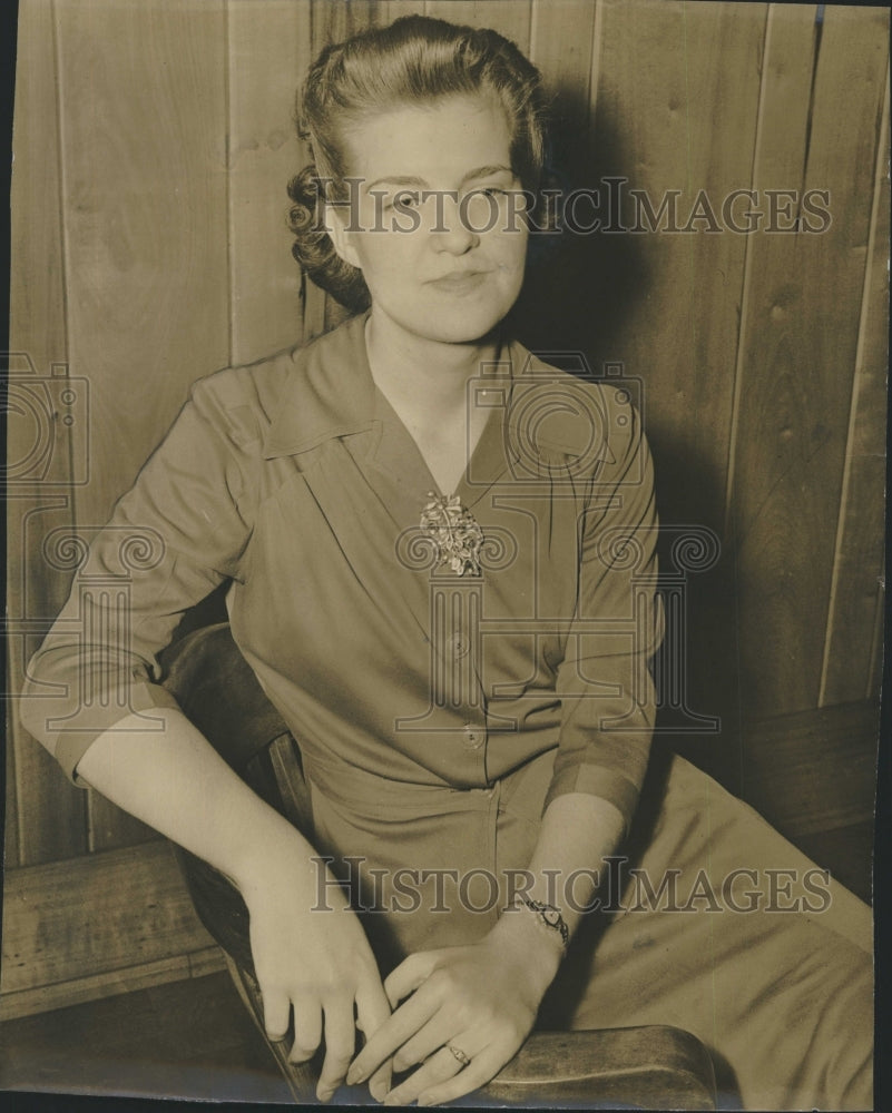 1942 Pictured is Miss Mary Wilson. - Historic Images