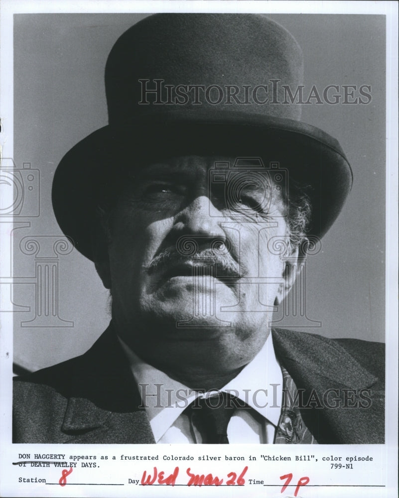 1969 Don Haggerty appears as a Silver baron "Death Valley Days" - Historic Images