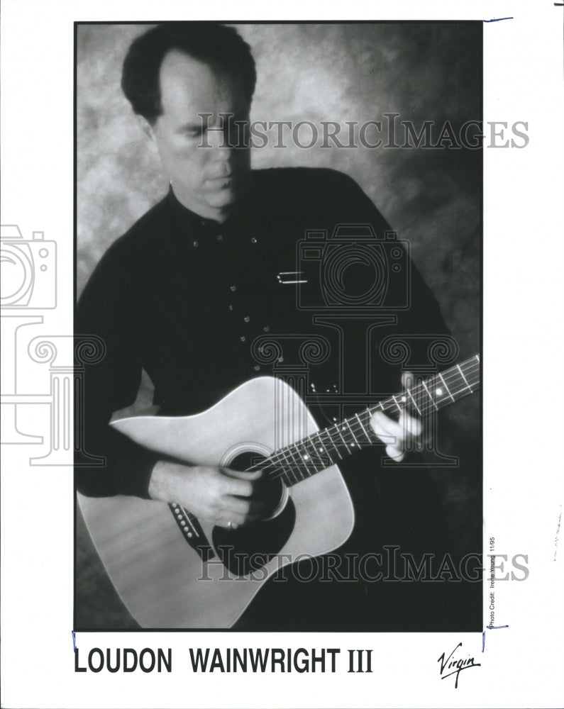 1996 Folk Singer Songwriter Guitarist Loudon Wainwright III - Historic Images