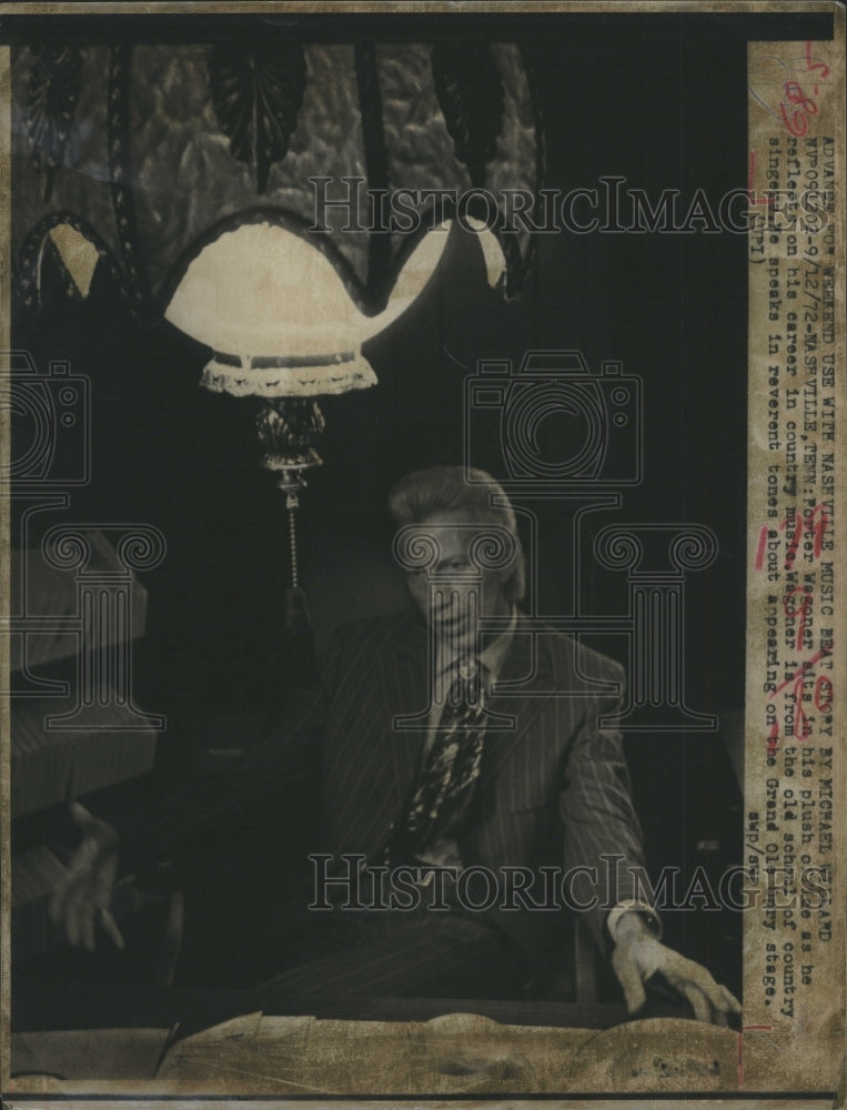 1972 Country Music Singer Porter Wagoner Speaks about Career - Historic Images