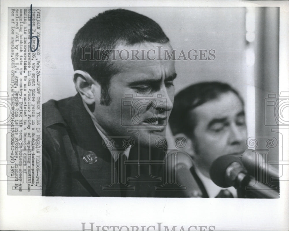 1971 Pvt. Stephen P. Abney back from russian Labor Prison - Historic Images