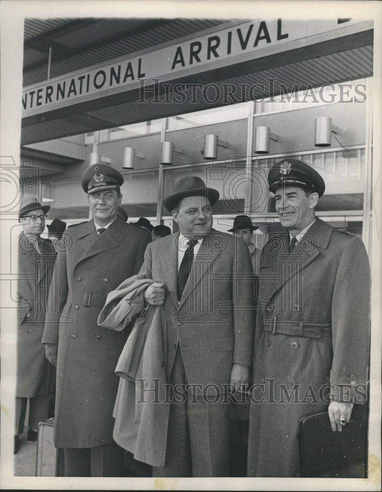 1959 Western German defense Franz Josef Strauss on a visit to the US - Historic Images