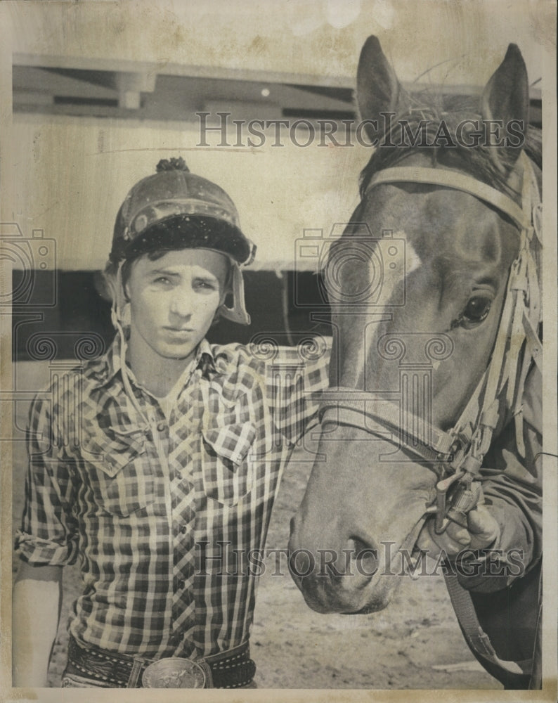 1973 John Powell, champion Jockey  - Historic Images