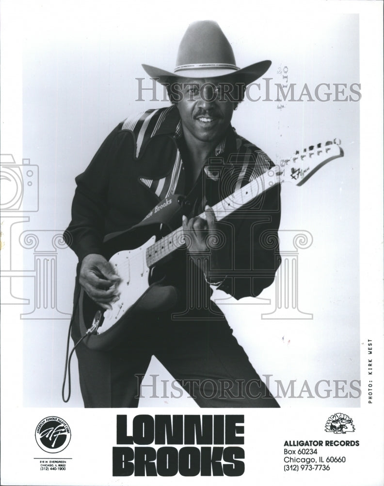 1981 Lonnie Brooks musician  - Historic Images