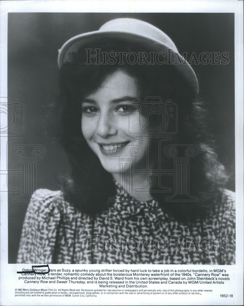 1984 Press Photo Actress Debra Winger Stars as Suzy in &quot;Cannery Row&quot; - Historic Images