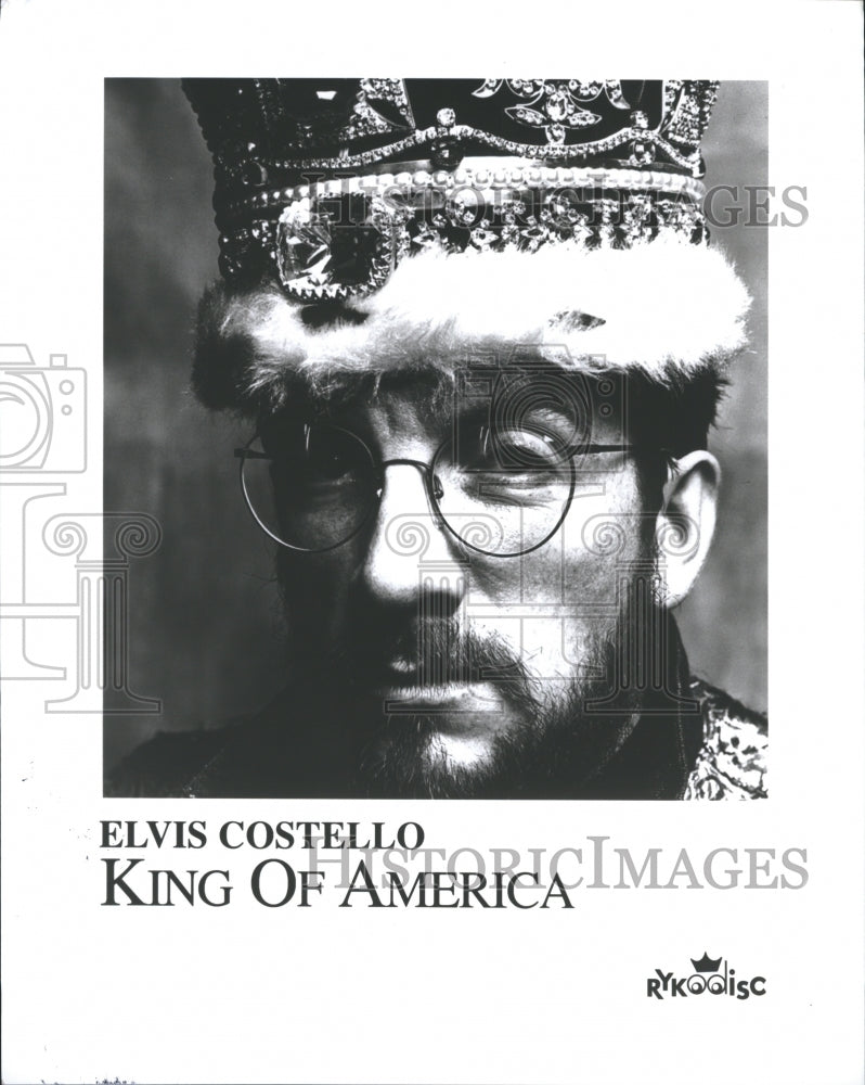 British Rock Star Elvis Costello's King Of America Album - Historic Images