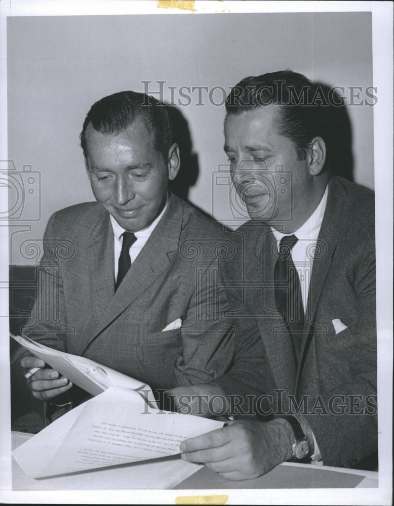1958 Charles And Andrew Baxter Stockholders Cleveland Indians Team - Historic Images