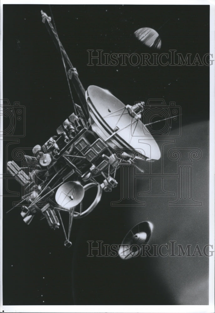 1993 Illustration of Spacecraft, Cassini - Historic Images