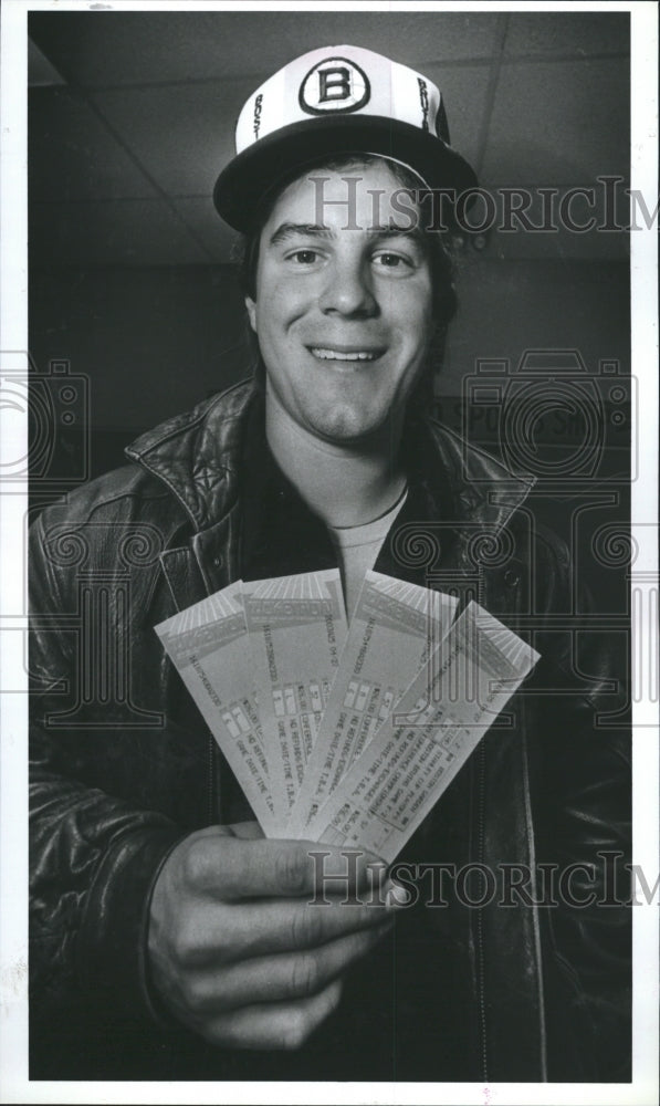 1988 Bruins Fan Chris Jupin Secures Tickets before Sell-Out - Historic Images