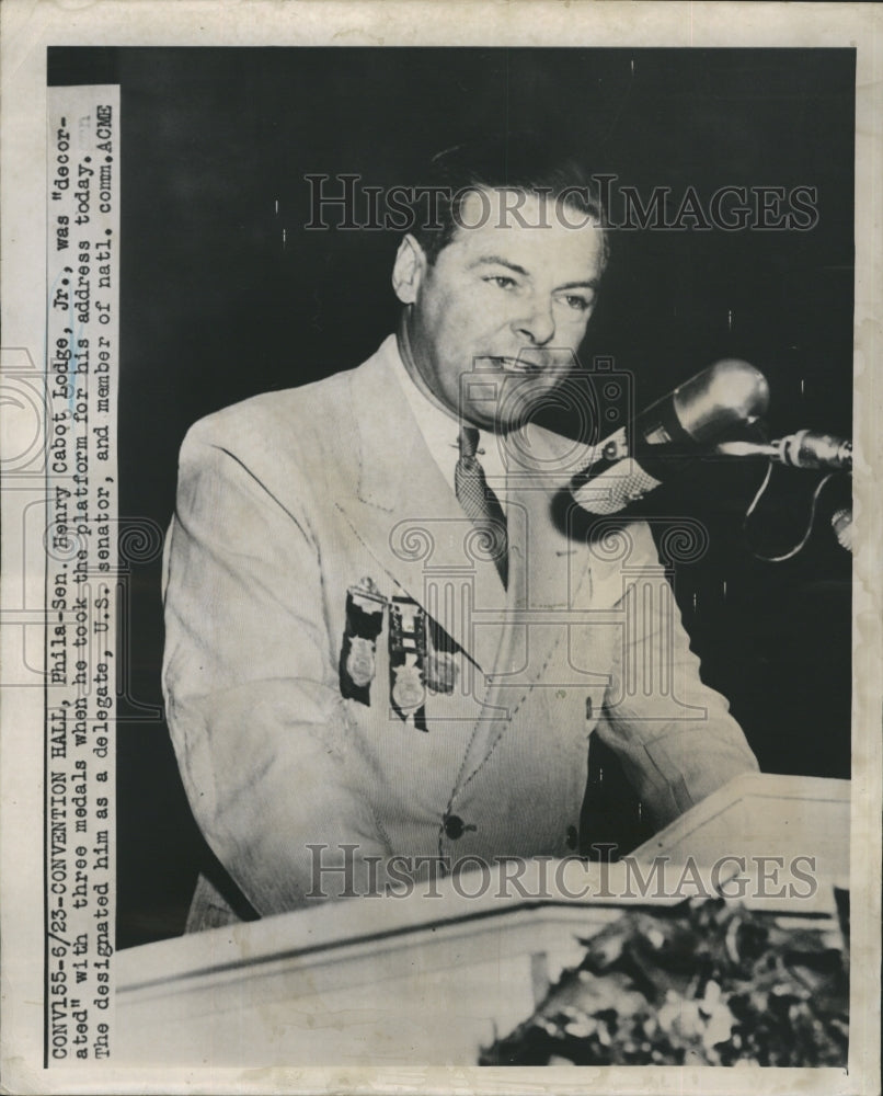 Press Photo Senator Henry Cabot Lodge - Historic Images