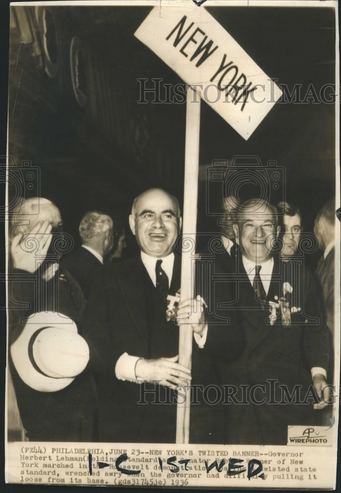 1936 New York Delagates at the Democratic Natl Convention. - Historic Images