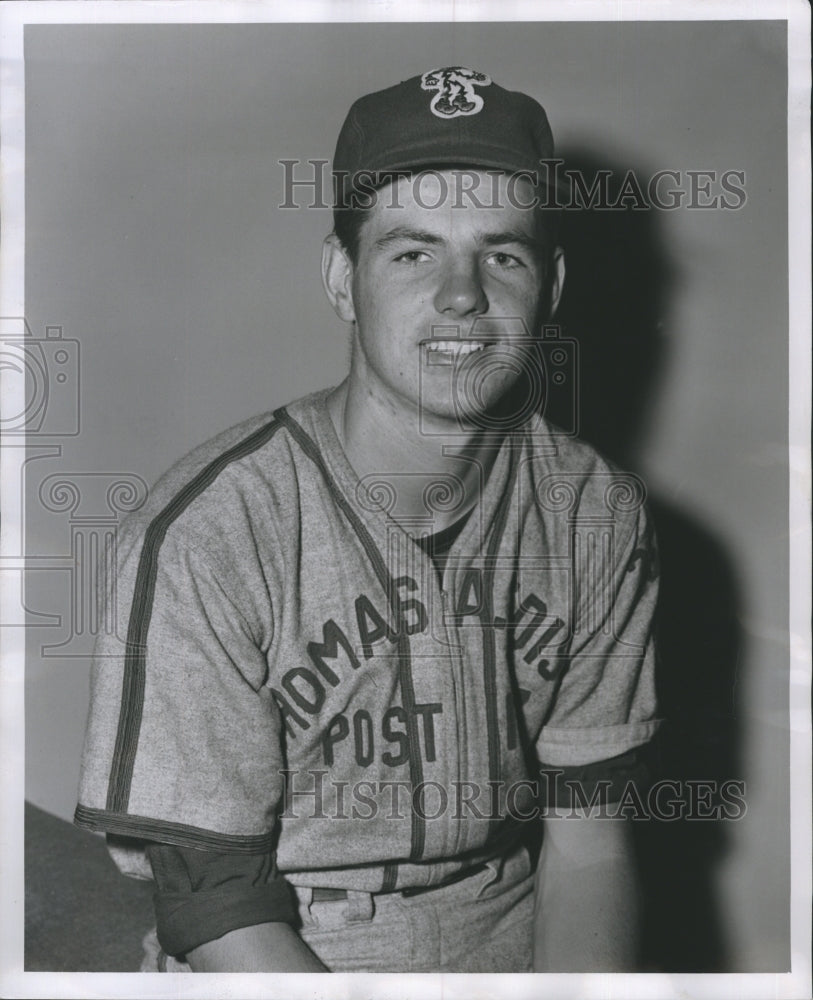 1953 Ronald Roberts American Legion Edison Outfielder Pitcher - Historic Images