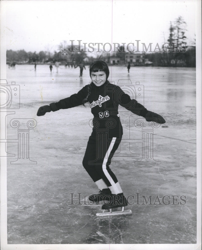 1959 Nancy Weinberg, Skater.  - Historic Images