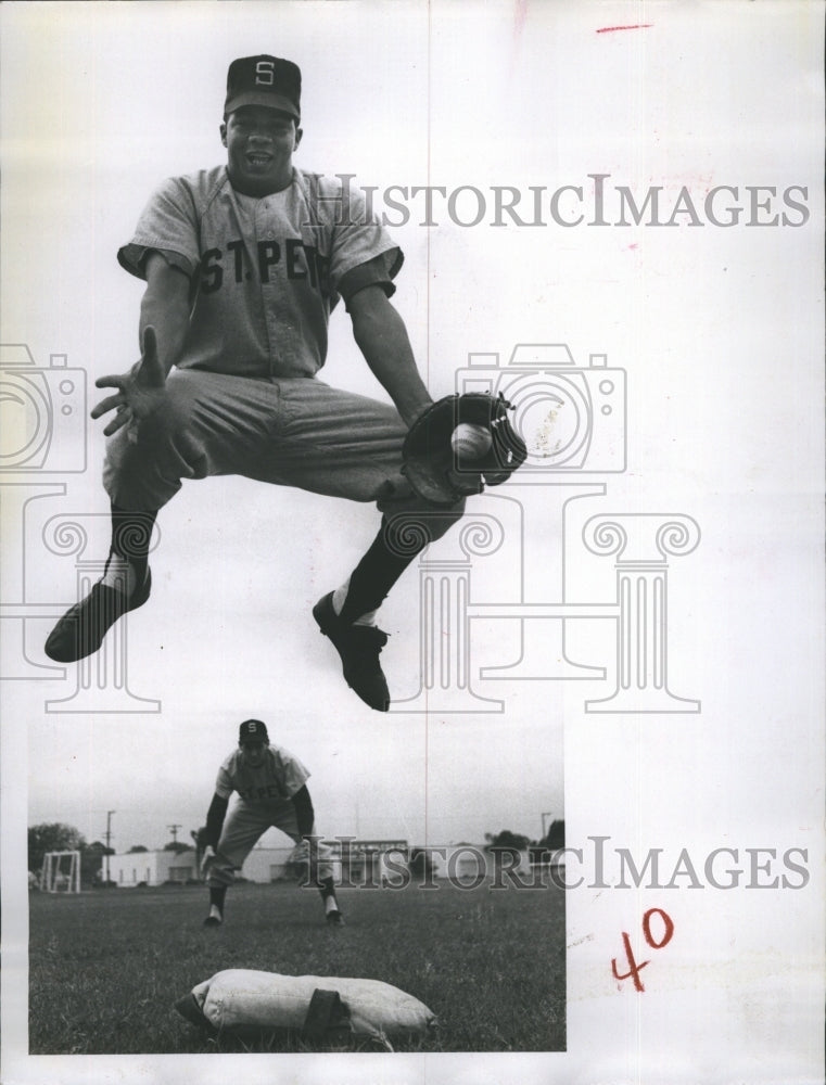 1960St. Petersburg Saint infielder Julian Vicente at Spring training - Historic Images