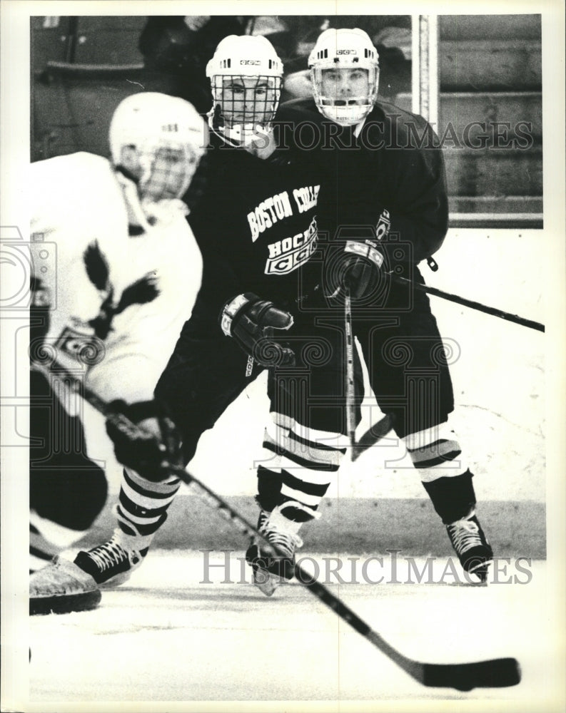 1996 Don Chase Boston College Hockey Center At Conte Forum Practice - Historic Images