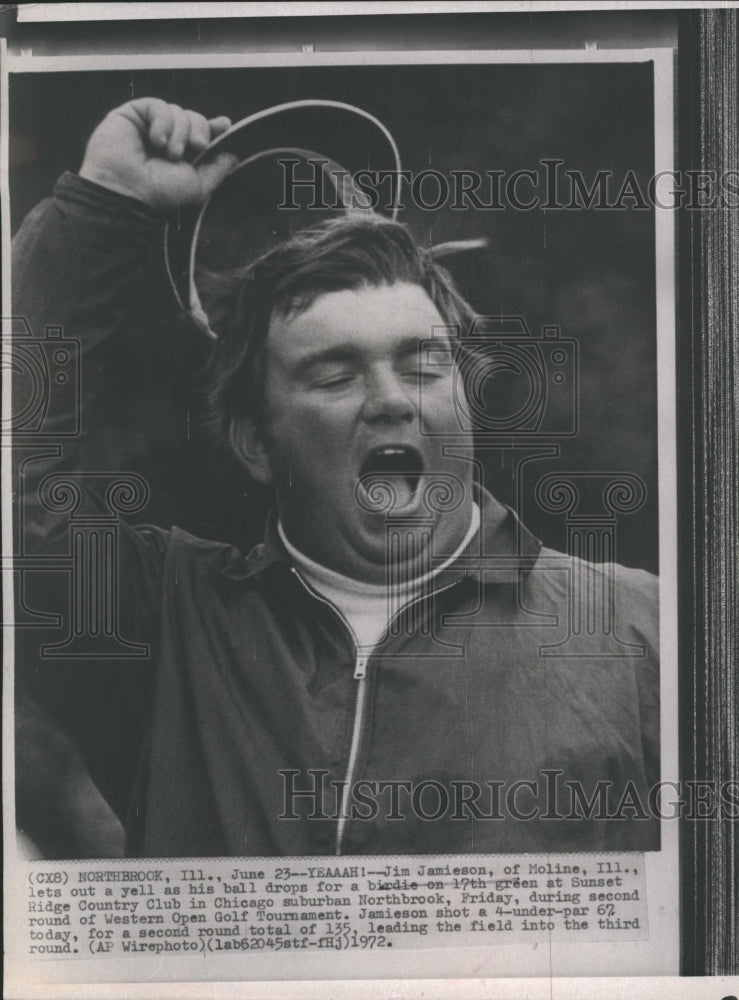 1972 Golfer Jim Jamieson Western Open Tournament Northbrook Illinois - Historic Images