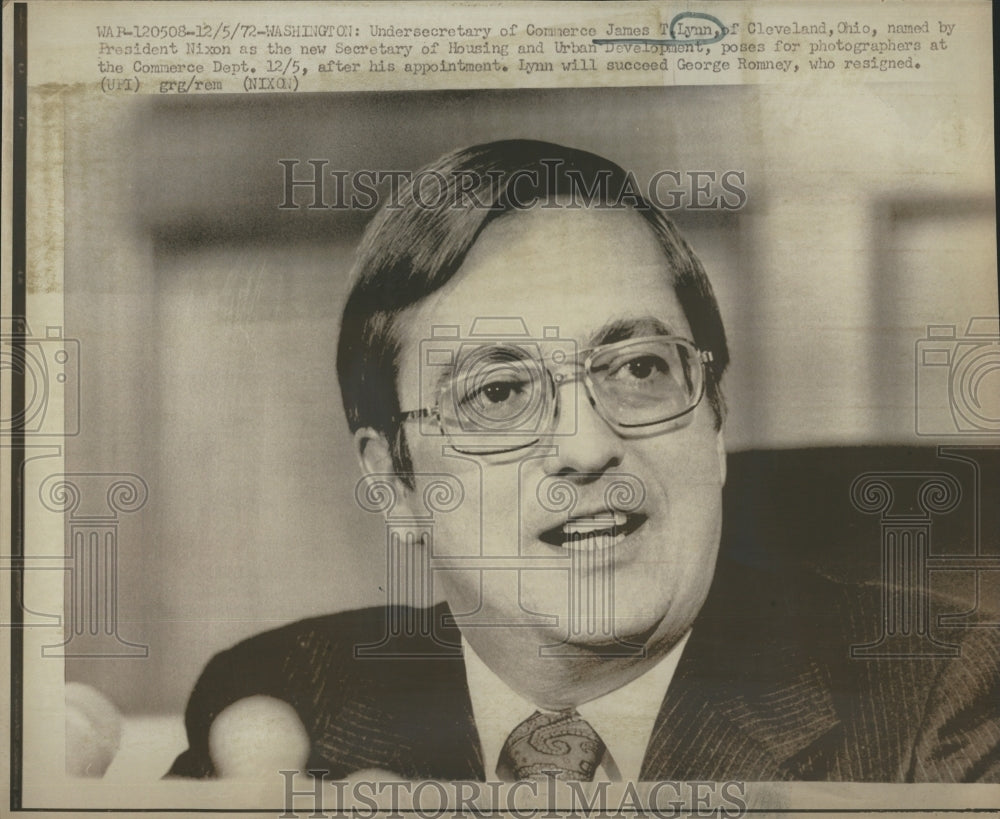 1972 James Lynn, Undersecretary of Commerce - Historic Images