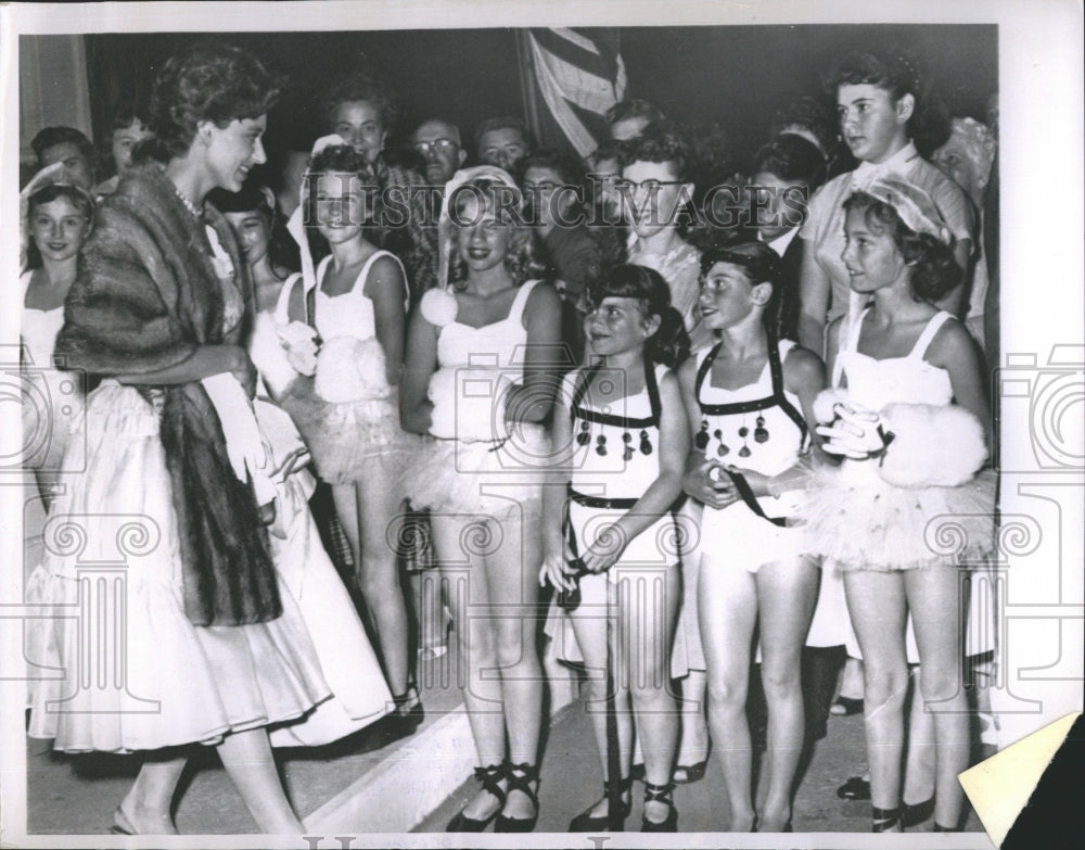 1958 Princess Maragret at Digby Ballet School.  - Historic Images